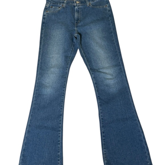 Levi's 519 jeans low flare stretch Blue Women's Jeans 13 JR L - Picture 1 of 7